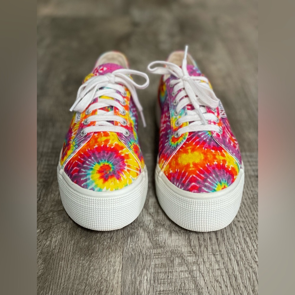 Superga Tie Dye Platform Sneakers
